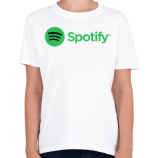 PRINTFASHION Spotify - Gyerek póló - Fehér