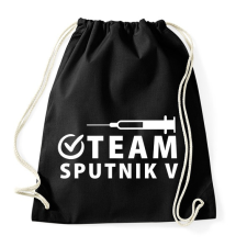 PRINTFASHION Sputnik V Team - Sportzsák, Tornazsák - Fekete tornazsák