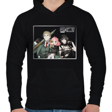 PRINTFASHION Spy x Family - Forger - Férfi kapucnis pulóver - Fekete