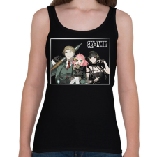 PRINTFASHION Spy x Family - Forger - Női atléta - Fekete női trikó