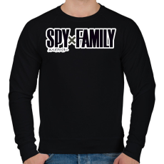 PRINTFASHION Spy x Family logó - Férfi pulóver - Fekete