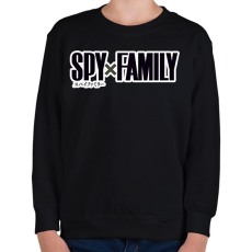 PRINTFASHION Spy x Family logó - Gyerek pulóver - Fekete
