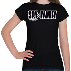 PRINTFASHION Spy x Family logó - Női póló - Fekete