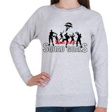 PRINTFASHION Squad Goals - Női pulóver - Sport szürke