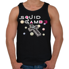 PRINTFASHION Squid Game 3 - Férfi atléta - Fekete