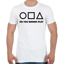 PRINTFASHION SQUID GAME 3 - Férfi póló - Fehér férfi póló