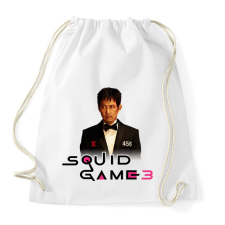 PRINTFASHION Squid game 3 gi hun - Sportzsák, Tornazsák - Fehér tornazsák