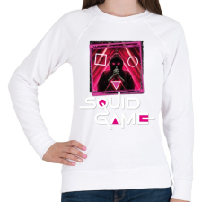 PRINTFASHION squid game art - nyerd meg az életed - Női pulóver - Fehér női pulóver, kardigán