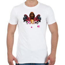 PRINTFASHION Squid game boss and soldiers 2 - Férfi póló - Fehér férfi póló