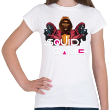 PRINTFASHION Squid game boss and soldiers 2 - Női póló - Fehér női póló