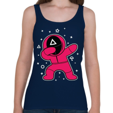PRINTFASHION Squid Game Dab háromszög fehér - Női atléta - Sötétkék női trikó