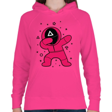 PRINTFASHION Squid Game Dab háromszög - Női kapucnis pulóver - Fukszia női pulóver, kardigán