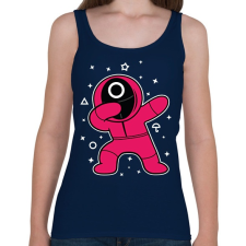 PRINTFASHION Squid Game Dab kör fehér - Női atléta - Sötétkék női trikó