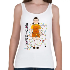 PRINTFASHION Squid Game Doll - Karácsony - Női atléta - Fehér női trikó