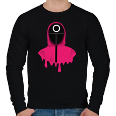 PRINTFASHION Squid Game Doll kör - Férfi pulóver - Fekete