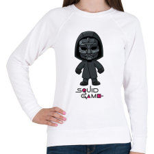 PRINTFASHION Squid Game Doll - Női pulóver - Fehér női pulóver, kardigán