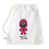 PRINTFASHION Squid Game Doll - Sportzsák, Tornazsák - Fehér