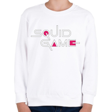 PRINTFASHION SQUID GAME fehér felirat - Gyerek pulóver - Fehér