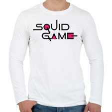 PRINTFASHION Squid Game - Férfi hosszú ujjú póló - Fehér férfi póló