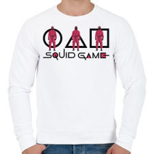 PRINTFASHION Squid Game - Férfi pulóver - Fehér férfi pulóver, kardigán