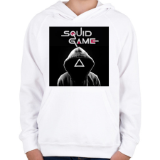 PRINTFASHION Squid Game - Gyerek kapucnis pulóver - Fehér gyerek pulóver, kardigán