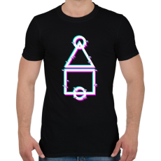 PRINTFASHION Squid Game Logo - Férfi póló - Fekete
