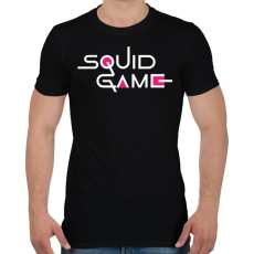 PRINTFASHION Squid Game - Logo - Férfi póló - Fekete