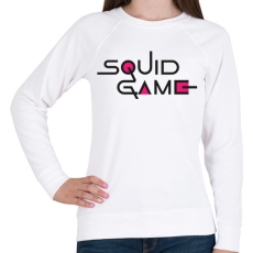 PRINTFASHION Squid Game - Logo - Női pulóver - Fehér