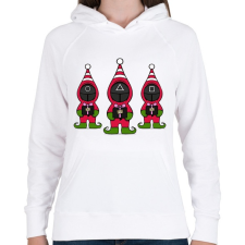 PRINTFASHION Squid Game Manók - Női kapucnis pulóver - Fehér női pulóver, kardigán