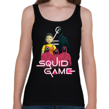 PRINTFASHION Squid game - Női atléta - Fekete női trikó