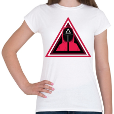 PRINTFASHION Squid game - Női póló - Fehér női póló