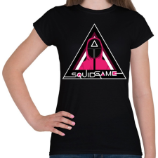 PRINTFASHION Squid Game - Női póló - Fekete női póló