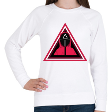 PRINTFASHION Squid game - Női pulóver - Fehér női pulóver, kardigán