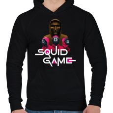 PRINTFASHION Squid game - Nyerd meg az életed 06 - Férfi kapucnis pulóver - Fekete