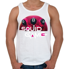 PRINTFASHION Squid game - nyerd meg az életed - Férfi atléta - Fehér atléta, trikó