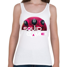 PRINTFASHION Squid game - nyerd meg az életed - Női atléta - Fehér női trikó