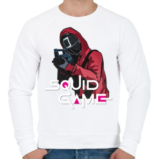 PRINTFASHION Squid game soldier 2 - Nyerd meg az életed  - Férfi pulóver - Fehér