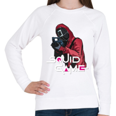 PRINTFASHION Squid game soldier 2 - Nyerd meg az életed  - Női pulóver - Fehér