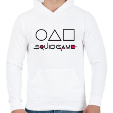 PRINTFASHION SQUID GAME soldiers - Férfi kapucnis pulóver - Fehér férfi pulóver, kardigán