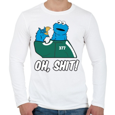PRINTFASHION Squid Game - Sütiszörny - Férfi hosszú ujjú póló - Fehér férfi póló