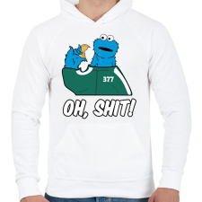 PRINTFASHION Squid Game - Sütiszörny - Férfi kapucnis pulóver - Fehér férfi pulóver, kardigán