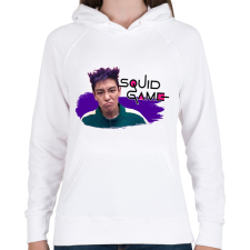 PRINTFASHION Squid game thanos - Női kapucnis pulóver - Fehér női pulóver, kardigán