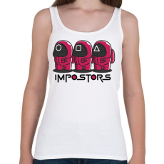 PRINTFASHION Squid games vs Among us - impostors - Női atléta - Fehér