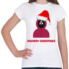 PRINTFASHION SQUIDDY CHRISTMAS - Női póló - Fehér