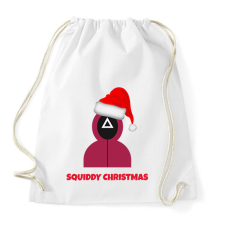 PRINTFASHION SQUIDDY CHRISTMAS - Sportzsák, Tornazsák - Fehér tornazsák