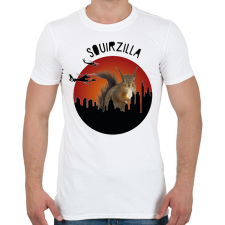 PRINTFASHION Squirzilla - Férfi póló - Fehér férfi póló