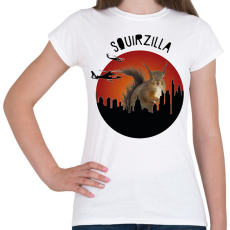 PRINTFASHION Squirzilla - Női póló - Fehér