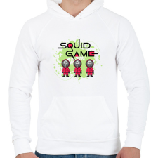 PRINTFASHION Squit game - Férfi kapucnis pulóver - Fehér férfi pulóver, kardigán