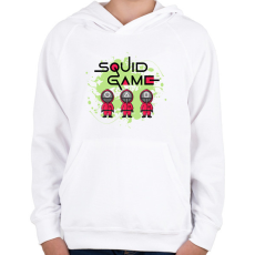 PRINTFASHION Squit game - Gyerek kapucnis pulóver - Fehér