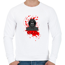 PRINTFASHION Squit game Nyerd meg az életed - Férfi pulóver - Fehér férfi pulóver, kardigán